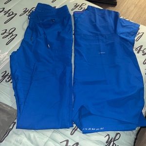 Healing hands royal blue scrubs